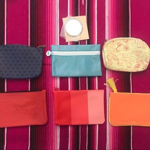 Bundle of 6 Ipsy bags plus a mirror!